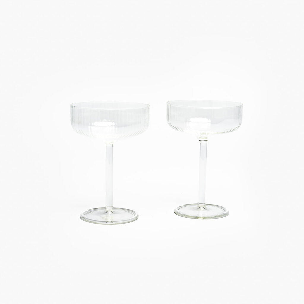 'Luisa' Coppa Glassware, set of 2 | Unique Home Decor | R. Runberg Curiosities