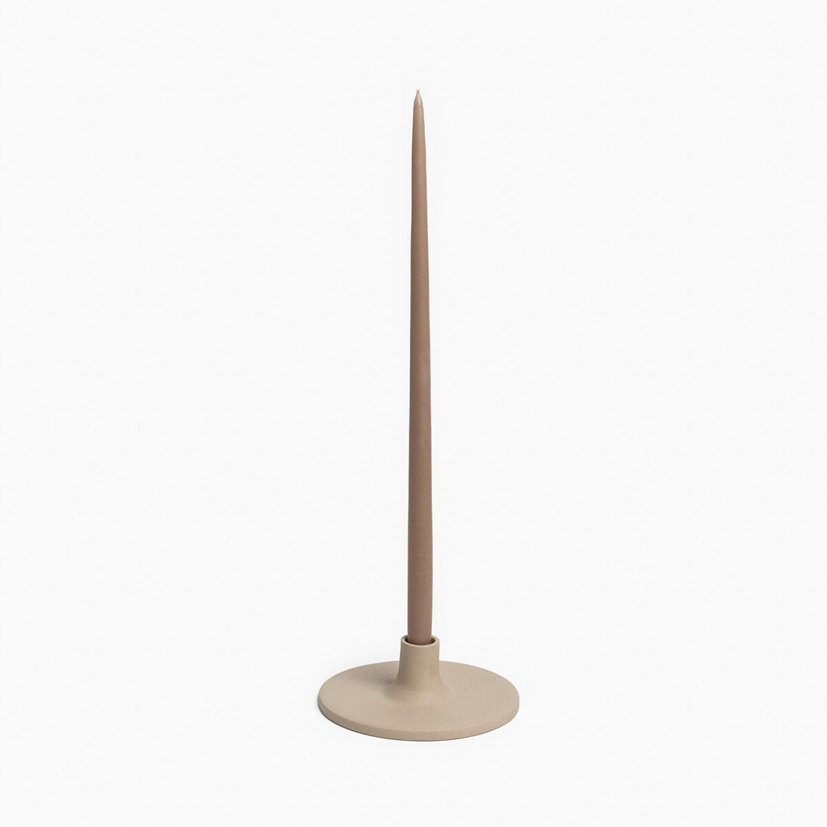 Ceramic Taper Holder, Sand | Unique Home Decor | R. Runberg Curiosities