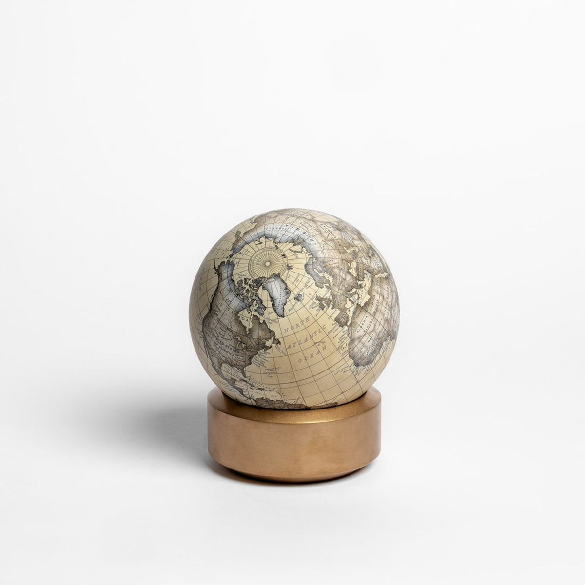Ochre Pocket Globe | Unique Home Decor | R. Runberg Curiosities