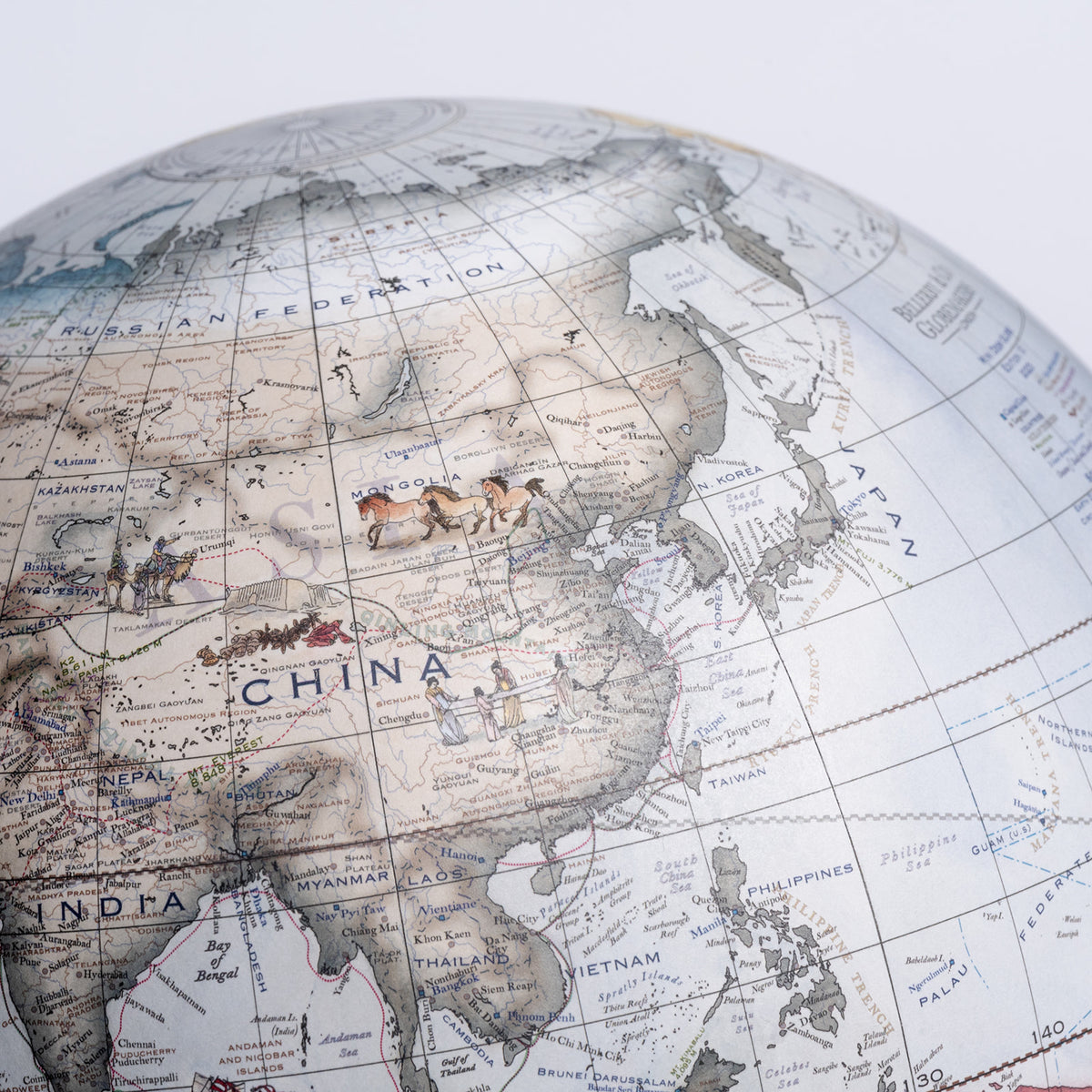 Marco Polo Desk Globe | Unique Home Decor | R. Runberg Curiosities