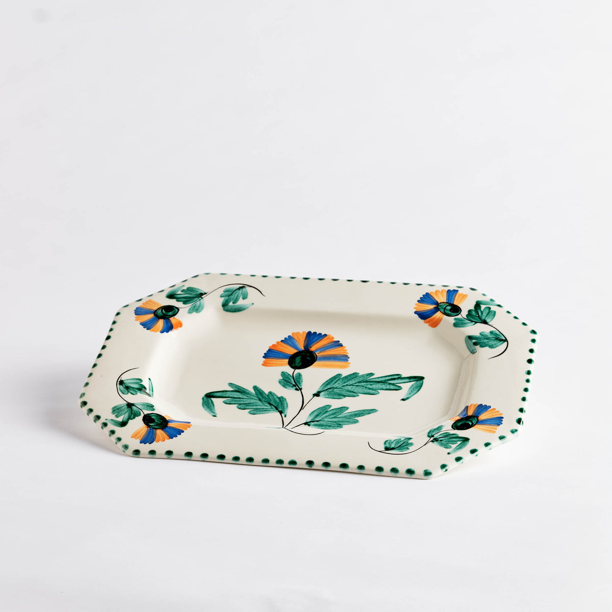 'Carnation' Octagonal Platter | Unique Home Decor | R. Runberg Curiosities