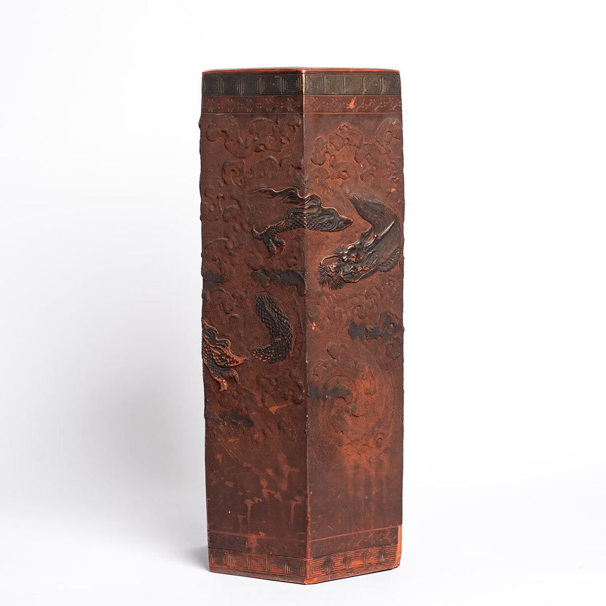 Chinese Antique Terracotta Umbrella Stand | Unique Home Decor | R. Runberg Curiosities