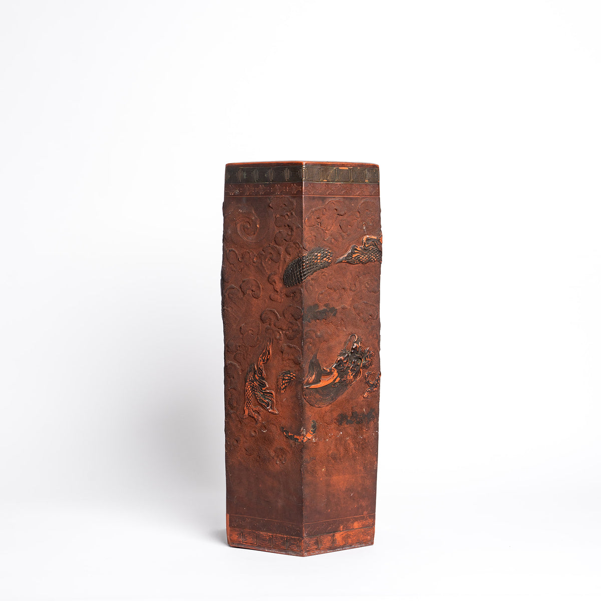 Chinese Antique Terracotta Umbrella Stand | Unique Home Decor | R. Runberg Curiosities
