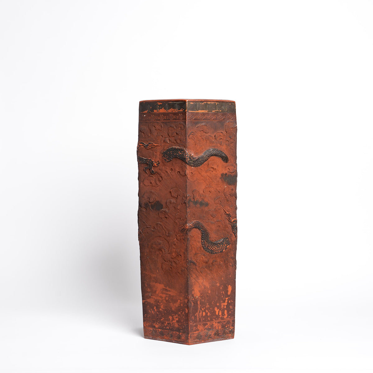 Chinese Antique Terracotta Umbrella Stand | Unique Home Decor | R. Runberg Curiosities