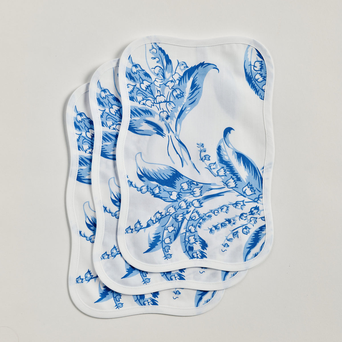 Blue Muguet Printed Cocktail Napkin | Unique Home Decor | R. Runberg Curiosities
