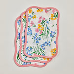 Pink Fleurs des Champs Printed Cocktail Napkin | Unique Home Decor | R. Runberg Curiosities