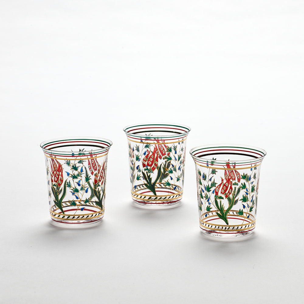 Painted Flowers Tumbler | Unique Home Decor | R. Runberg Curiosities
