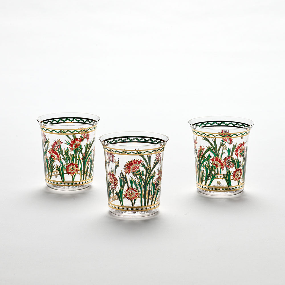 Painted Flowers Tumbler | Unique Home Decor | R. Runberg Curiosities