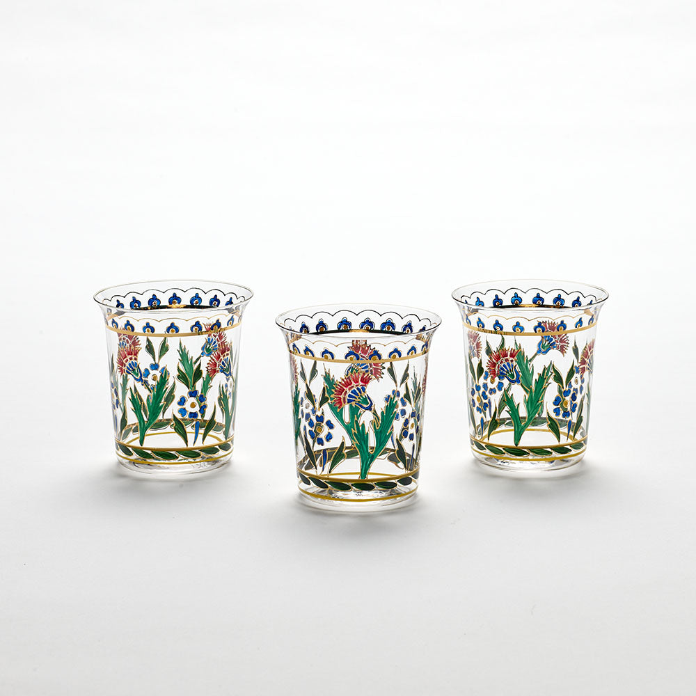 Painted Flowers Tumbler | Unique Home Decor | R. Runberg Curiosities