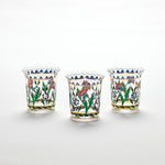 Painted Flowers Tumbler | Unique Home Decor | R. Runberg Curiosities