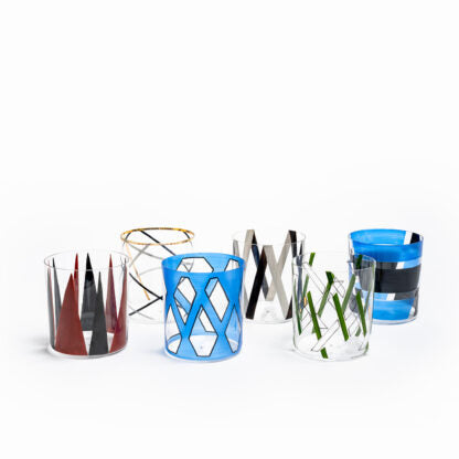 ‘NEO’ Tumblers, set of 6 | Unique Home Decor | R. Runberg Curiosities