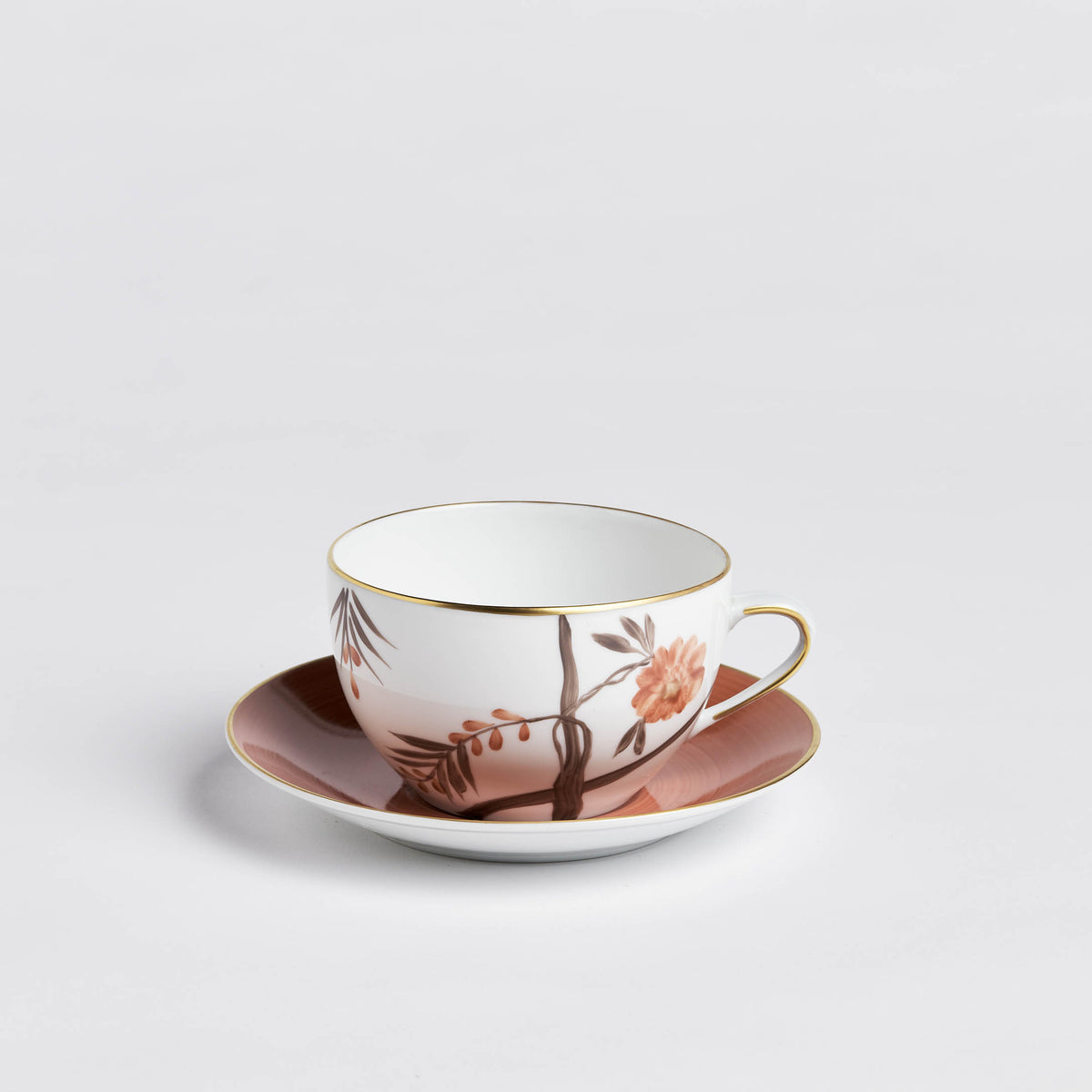 Bouquet de Vie Round Breakfast Cup/Saucer | Unique Home Decor | R. Runberg Curiosities