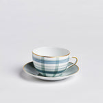 Madras 1 Round Breakfast Cup + Saucer | Unique Home Decor | R. Runberg Curiosities