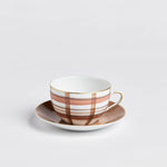 Madras 1 Round Breakfast Cup + Saucer | Unique Home Decor | R. Runberg Curiosities