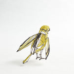 Pewter Wire Goldfinch | Unique Home Decor | R. Runberg Curiosities