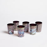 Murano Glass Tumblers, set of 6 | Unique Home Decor | R. Runberg Curiosities