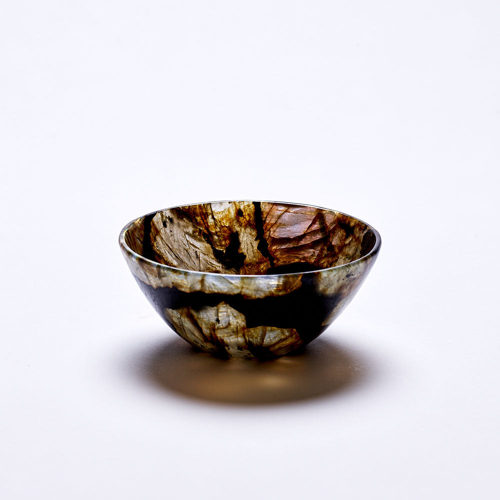 5" Semiprecious Stone Bowl | Unique Home Decor | R. Runberg Curiosities