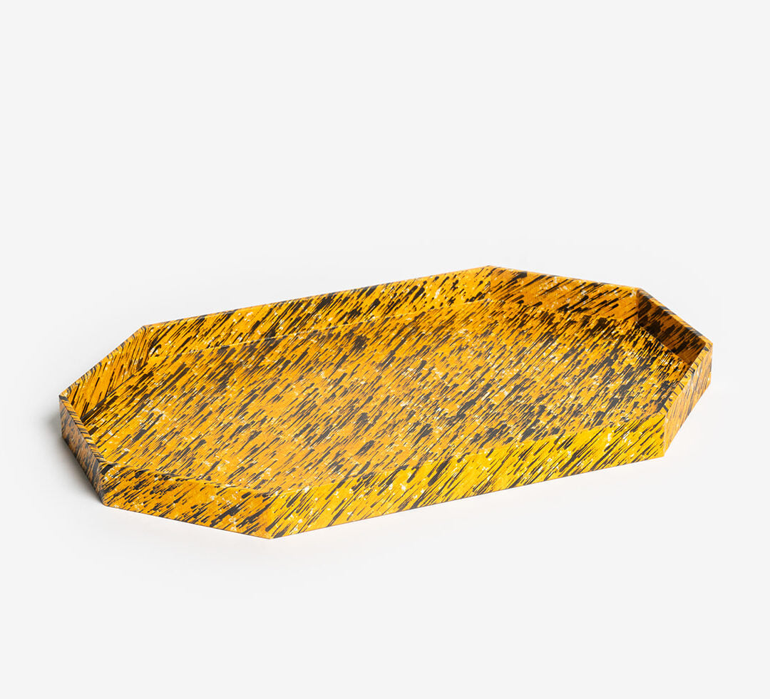 Handpainted Octagonal Tray | Unique Home Decor | R. Runberg Curiosities