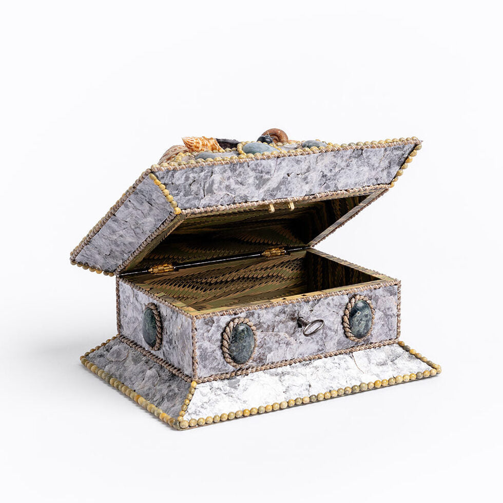 Shellwork Casket | Unique Home Decor | R. Runberg Curiosities