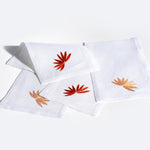 Asian Fans Cocktail Napkins, set of 4 | Unique Home Decor | R. Runberg Curiosities
