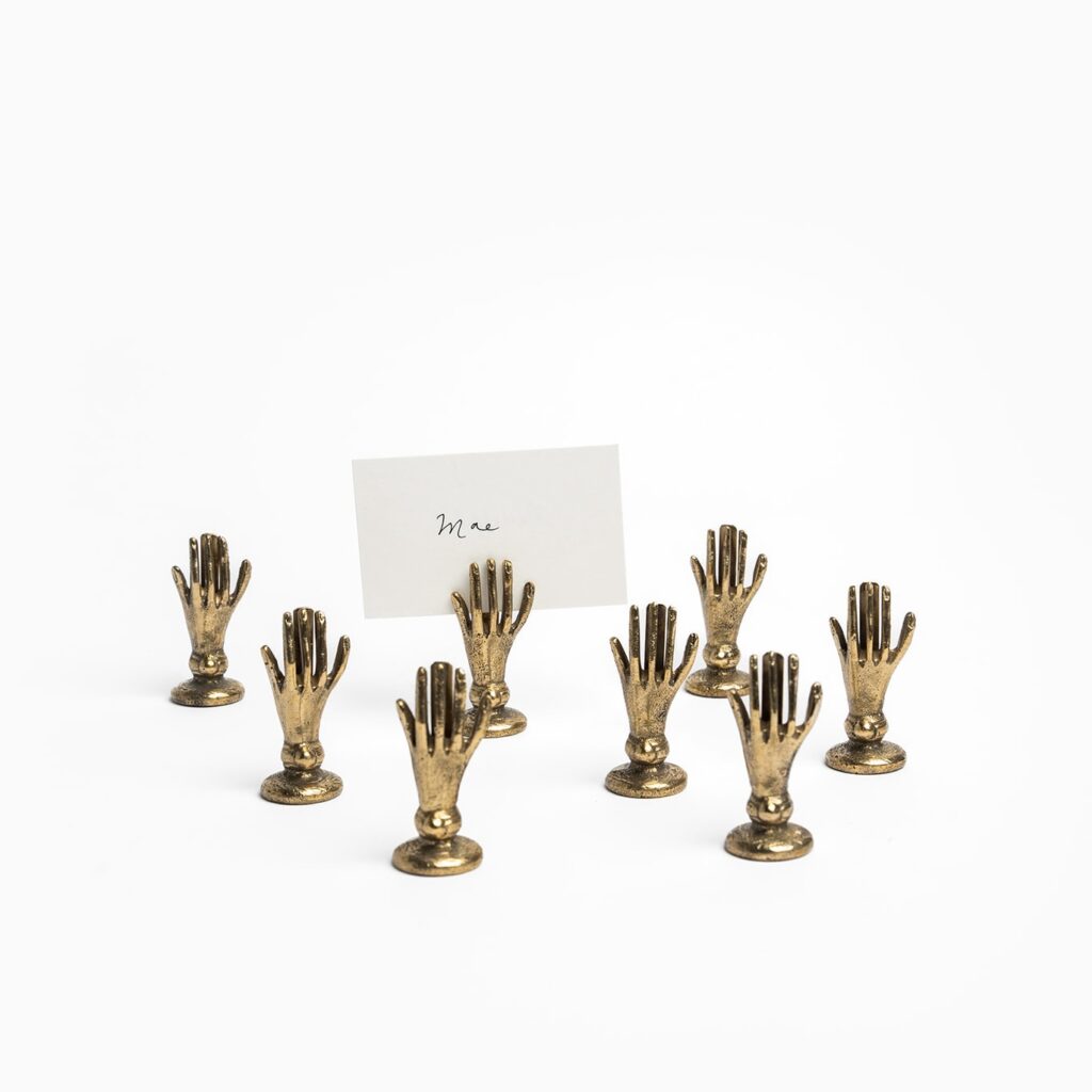 Hand Card Holders, set of 8 | Unique Home Decor | R. Runberg Curiosities
