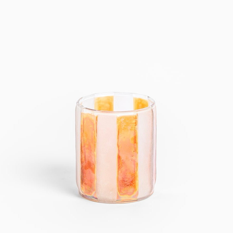 Striped Glass Votive | Unique Home Decor | R. Runberg Curiosities