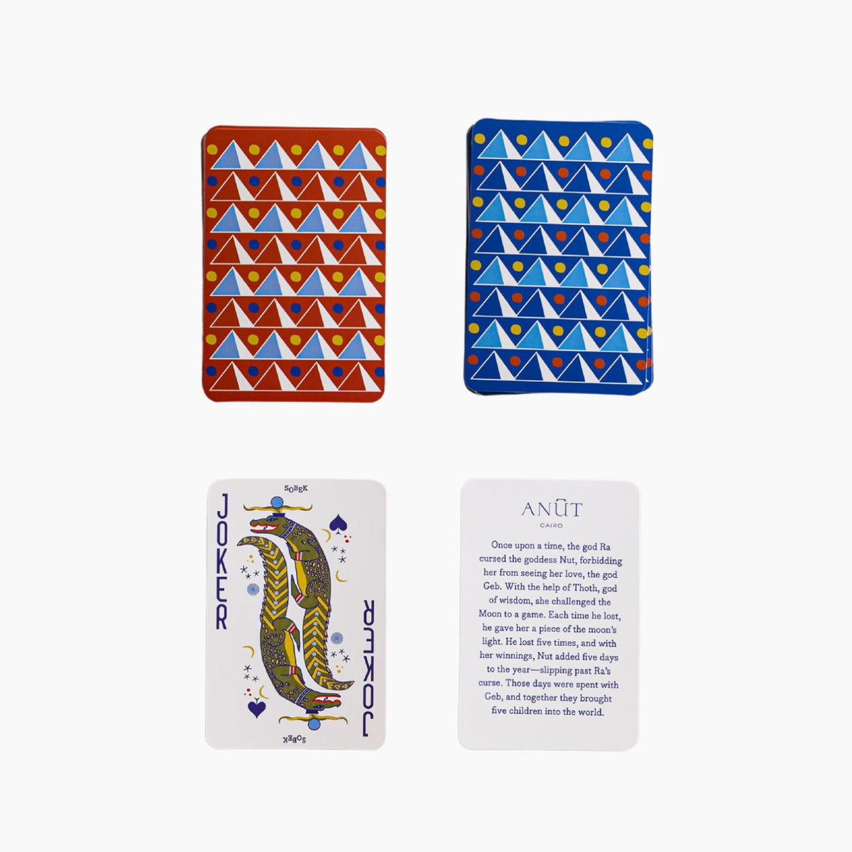 Khufu Playing Cards Set | Unique Home Decor | R. Runberg Curiosities