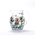 Painted Flowers Water Pitcher | Unique Home Decor | R. Runberg Curiosities