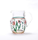 Painted Flowers Water Pitcher