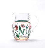 Painted Flowers Water Pitcher | Unique Home Decor | R. Runberg Curiosities