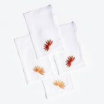 Asian Fans Cocktail Napkins, set of 4 | Unique Home Decor | R. Runberg Curiosities