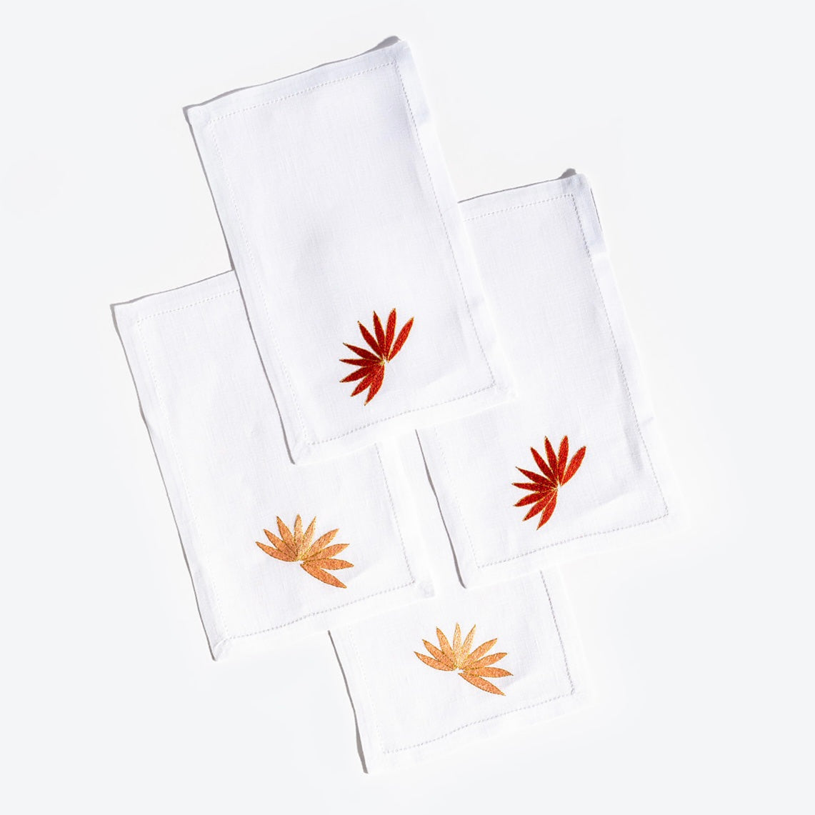 Asian Fans Cocktail Napkins, set of 4 | Unique Home Decor | R. Runberg Curiosities