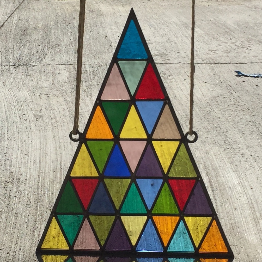 Stained Glass Large Multi Triangles — R. Runberg Curiosities