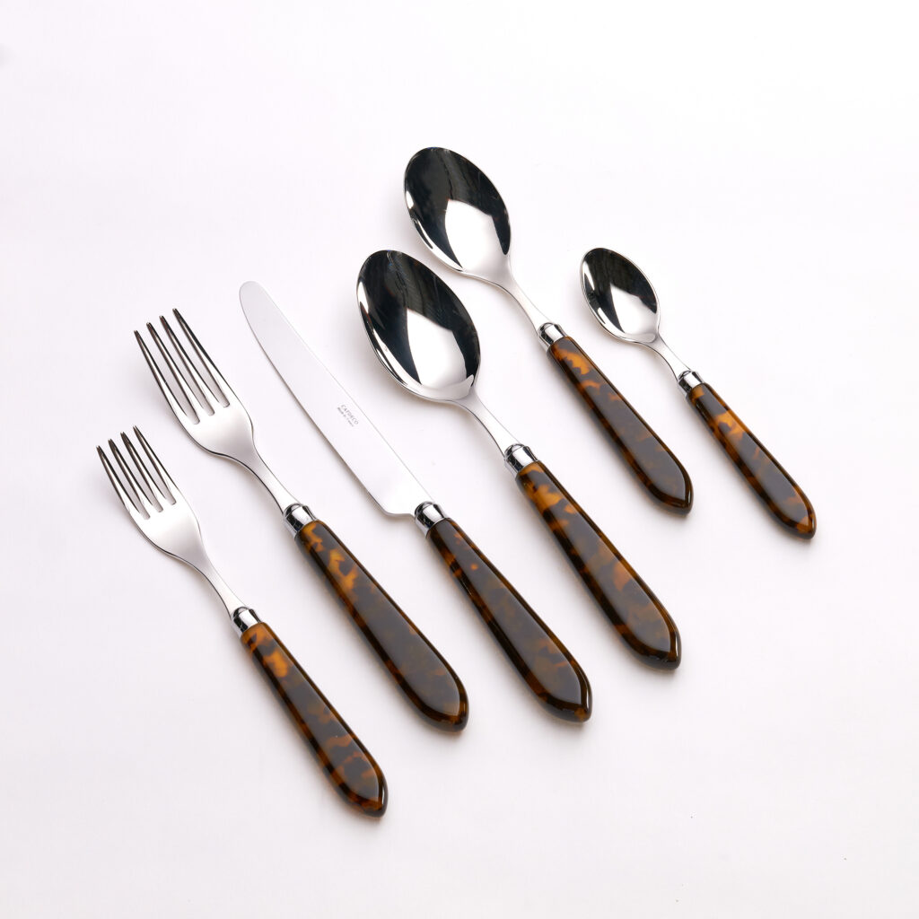 Capdeco ‘Omega’ Flatware, Tortoise