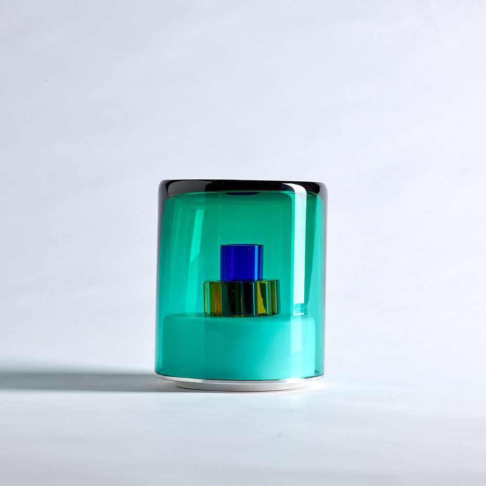 Green Wolf Lamp, verde