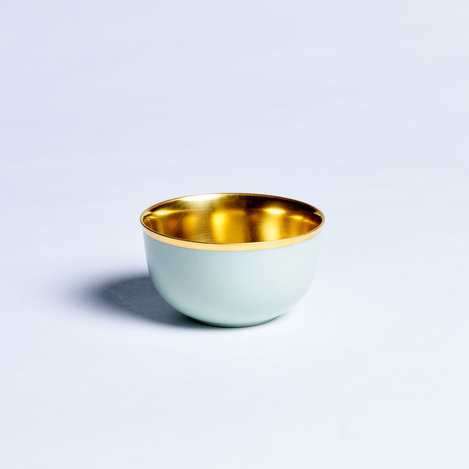 Augarten Porcelain Champagne Bowls, celadon, pair, G&B Registry