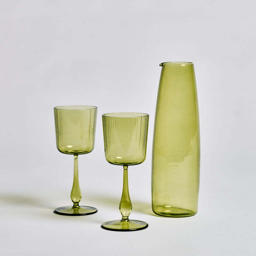 R+D.Lab Luisa Glassware, Rainette Green