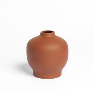 TFS Ceramic Blossom Vase - earth, wide