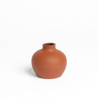 TFS Ceramic Blossom Vase - earth, short