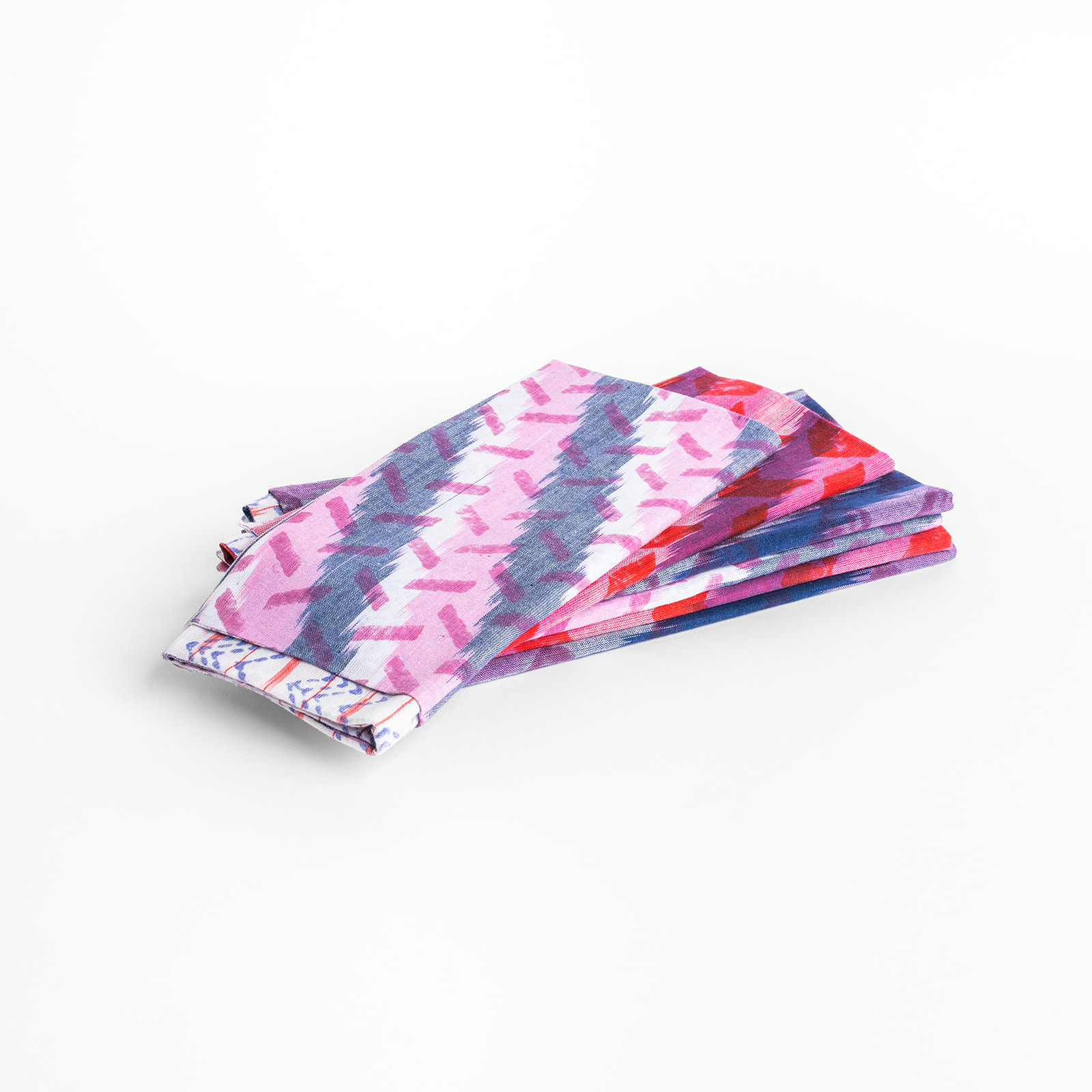 Printed Napkins Raspberry Indigo Petal