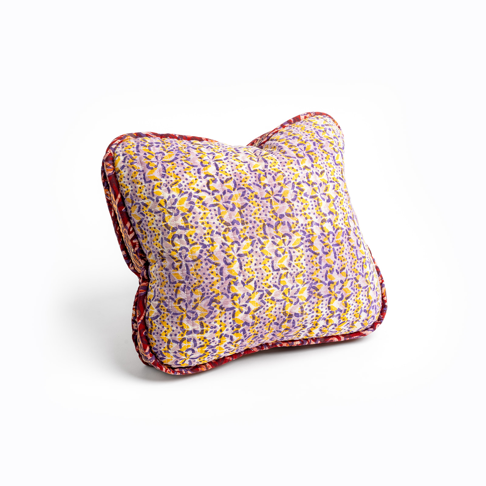 Gregory Parkinson Pillow, saffron flower blossom 
