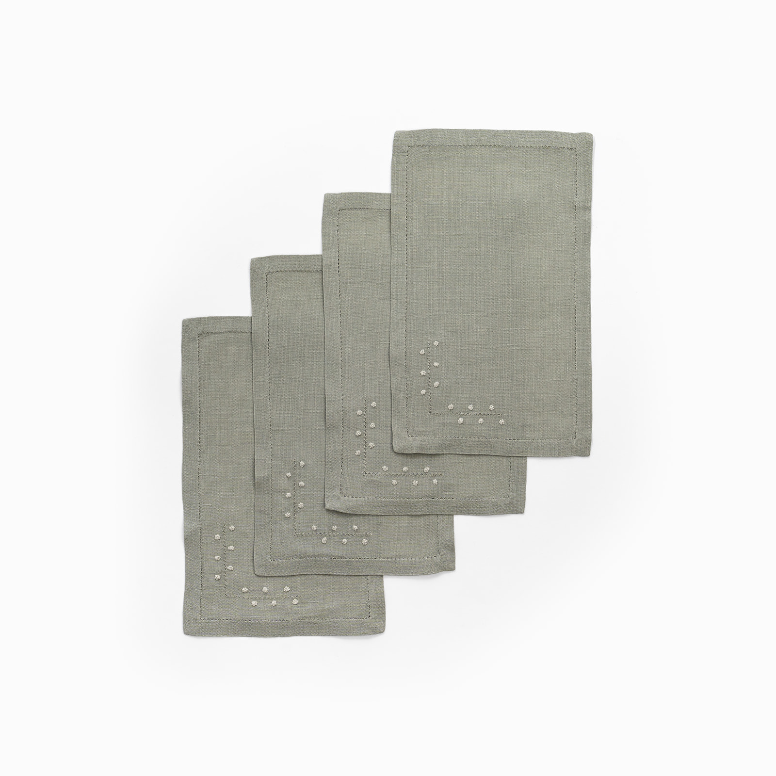 VAV French Knot Napkins, sedano