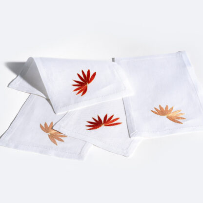 VAV Paris Asian Fans Cocktail Napkins, set of 4 - Image 2