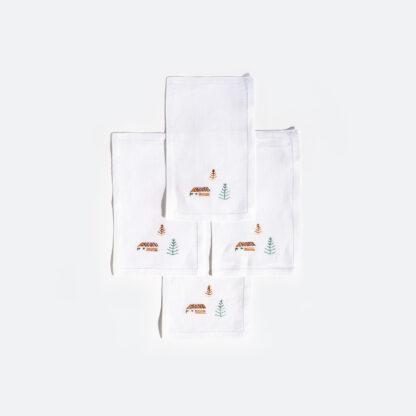 VAV Paris Cabin and Cedars Cocktail Napkins, set of 4