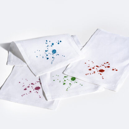 VAV Paris Splash Cocktail Napkins, set of 4 - Image 2
