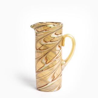 Murano Glass Pitcher - citron + brown