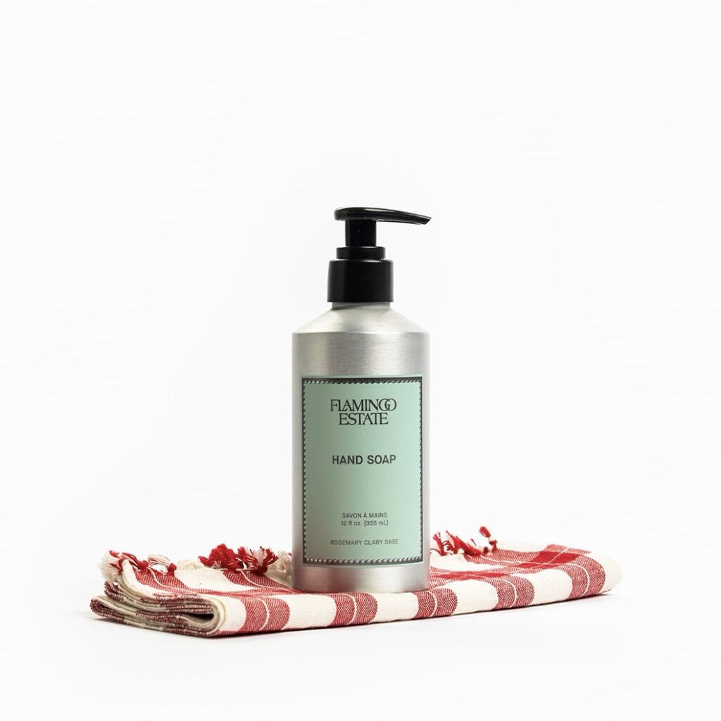 Flamingo Hand Soap + HTH Tea Towel