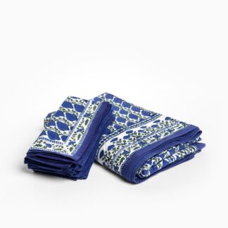 Anokhi Lapis Poppy Linens