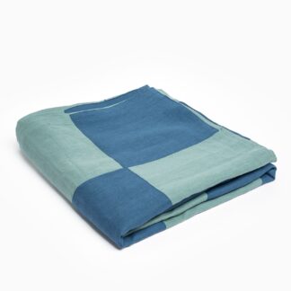 Anūt Alex Patchwork Tablecloth - blue & teal