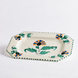 CI ‘Carnation’ Octagonal Platter, M&B Registry